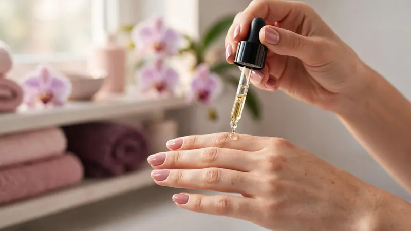 Applying cuticle oil at home